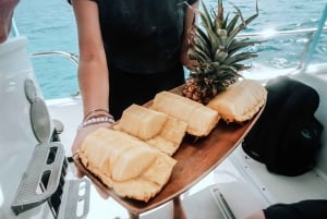 Delfinudflugt med snorkling og grill i Kona, Big Island