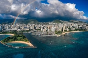 Vanuit Honolulu: Helikoptervlucht op Oahu met deuren aan of uit