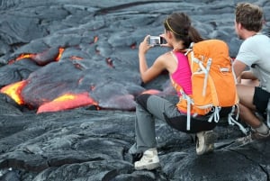 From Kona-Volcanoes & waterfall tour in a small group