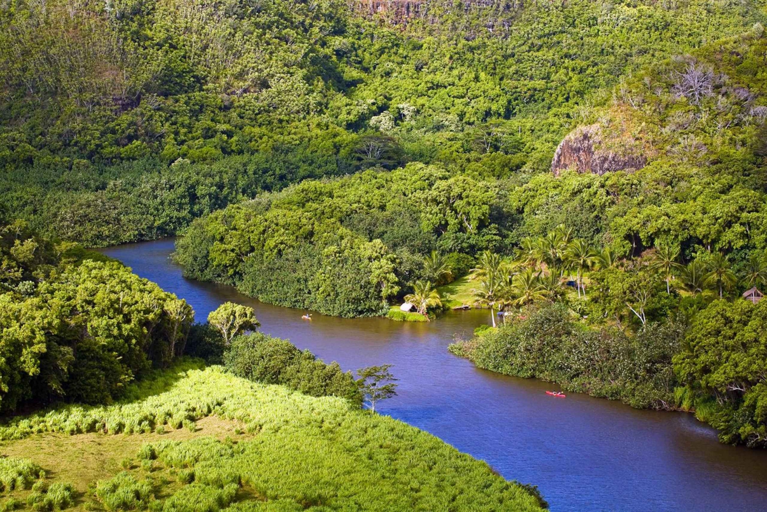 Fra Oahu: Kauai Waimea Canyon & Wailua River Tour