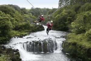 Hakalau: 9-Line Zipline Adventure with Umauma Falls View