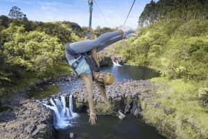 Hakalau: avventura in zipline su 9 linee con vista sulle cascate Umauma