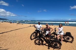 Haleiwa: tour guiado en bicicleta eléctrica por la costa norte con vistas al puerto