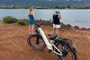 Haleiwa: tour guiado en bicicleta eléctrica por la costa norte con vistas al puerto