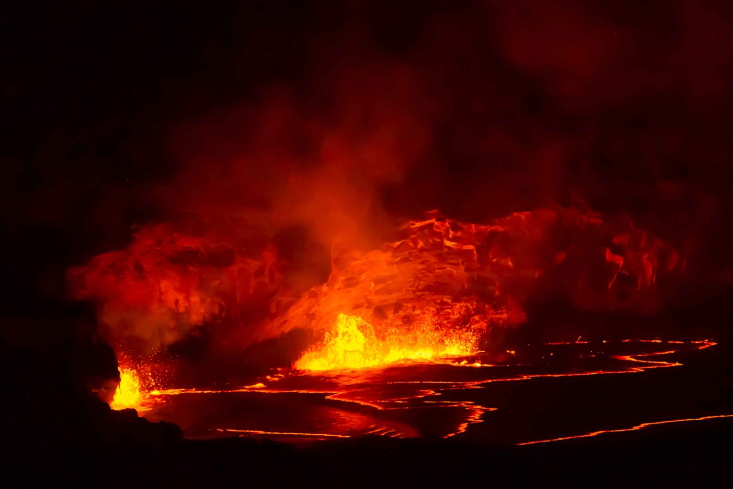 Havaí: Excursão de um dia aos vulcões da Ilha Grande com jantar e traslado
