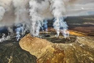 Hilo: Parque Nacional dos Vulcões do Havaí e voo das cachoeiras