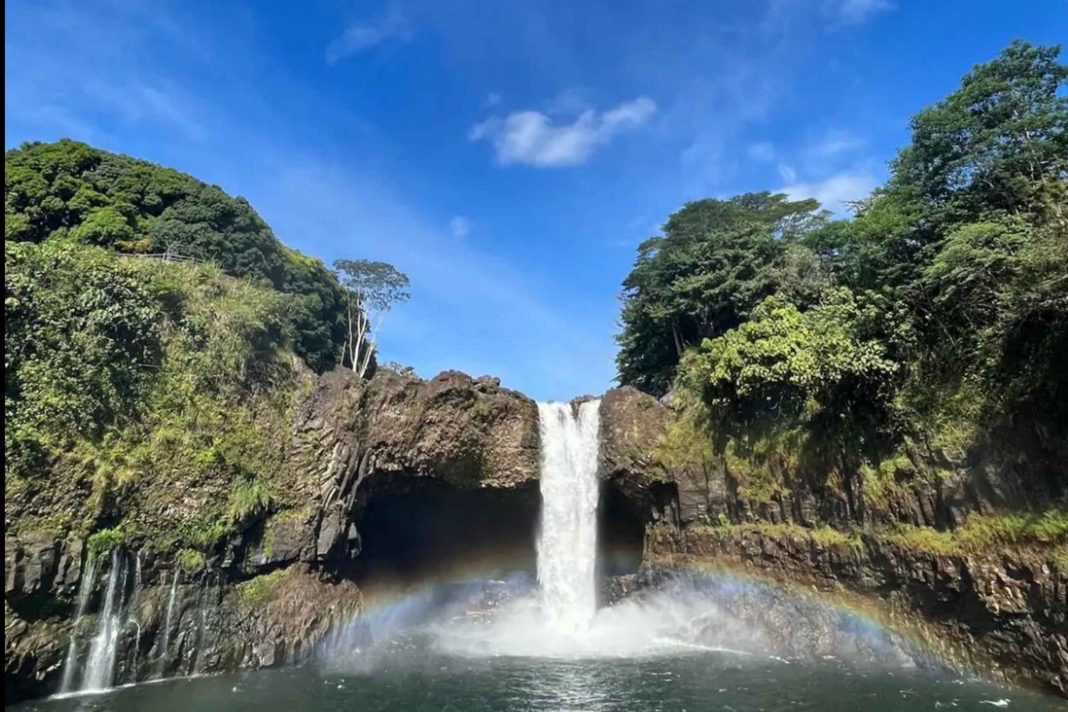 ヒロの滝ハイキングとネイティブハワイアンとの水泳