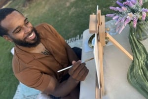 ホノルル：人里離れたビーチサイドで楽しむ贅沢なピクニックと絵画体験