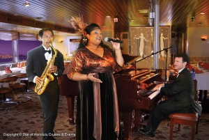 Honolulu: Nova Five Star Sunset Dinner Cruise z jazzem na żywo