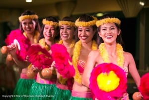 Honolulu: Pacific Star solnedgangsbuffet og show