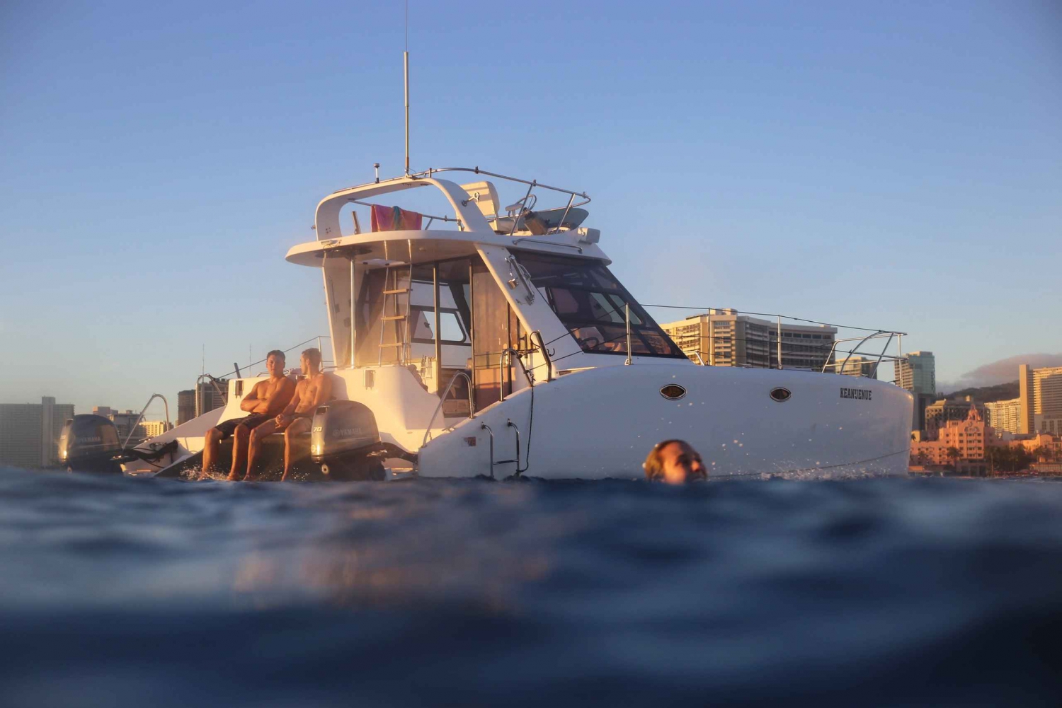 Oahu: Private Catamaran Sunset Cruise with A Guide