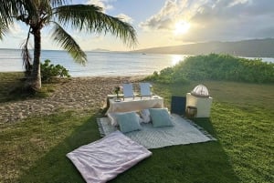 Гонолулу: уединенный роскошный пикник на пляже и живопись