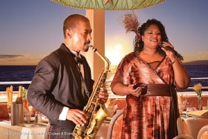 Гонолулу: Круиз на закате с ужином из 5 блюд и развлечениями