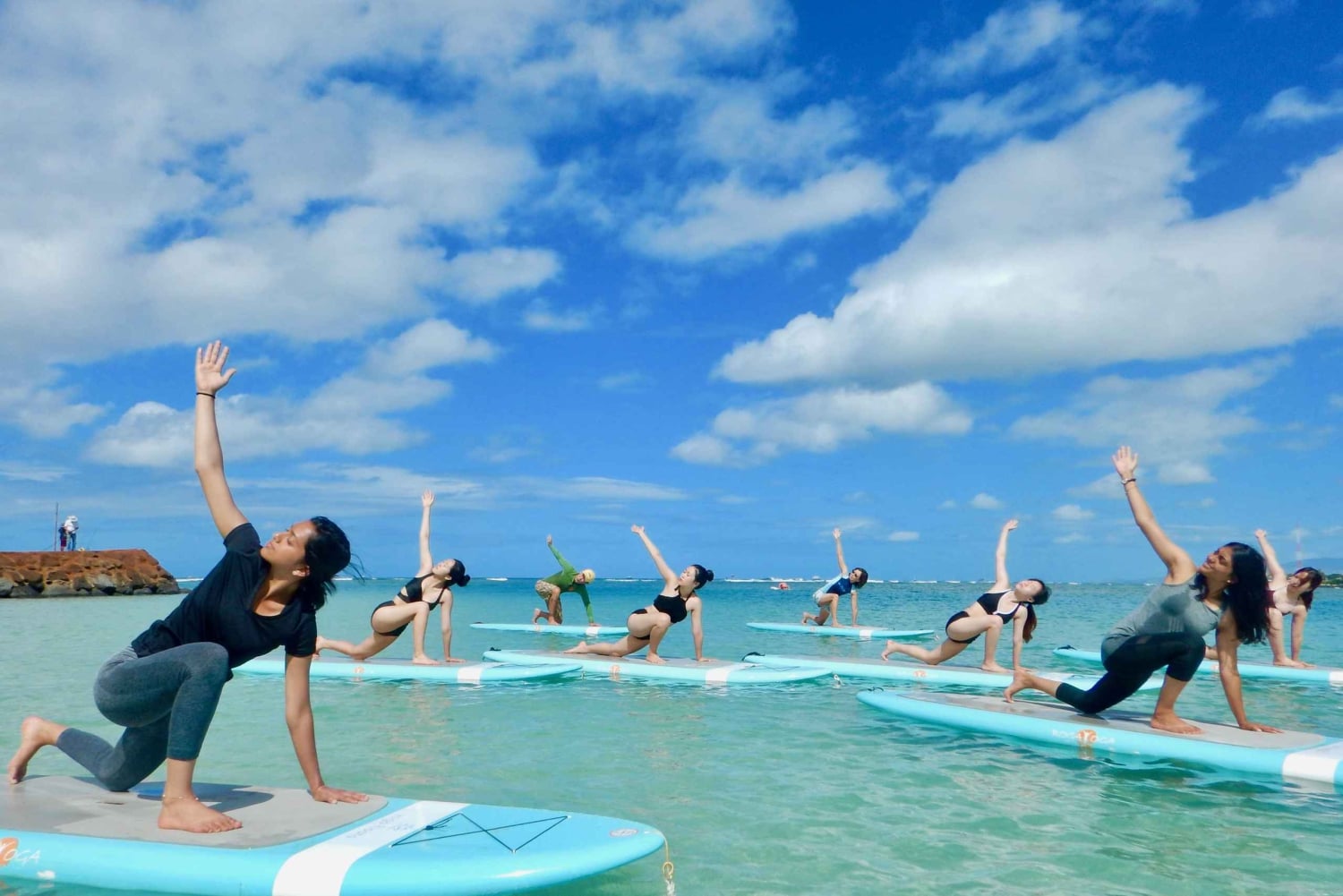 Honolulu : Cours de yoga SUP (Standup Paddleboard)