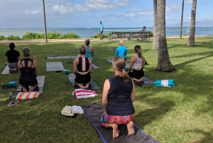 Yoga Under the Palms in Waikīkī