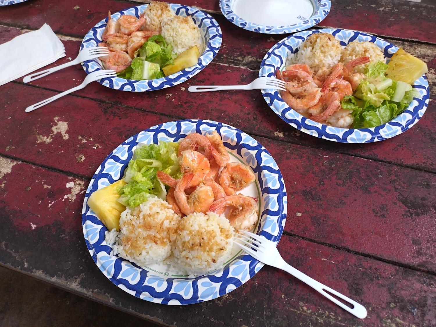 ジニー・キム 海辺のチューリップ ダイヤモンド・スクリーニング Jenny's Shrimp Truck, Hawaii | My Guide Hawaii
