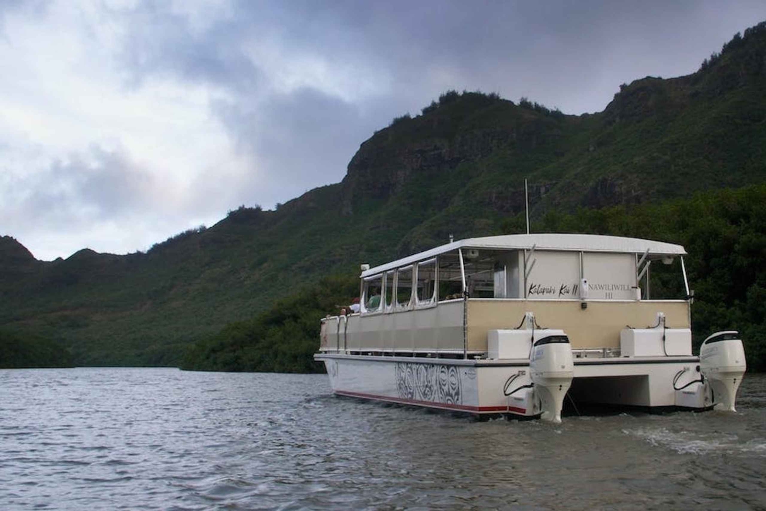 Kauai: Solnedgangscruise med katamaran