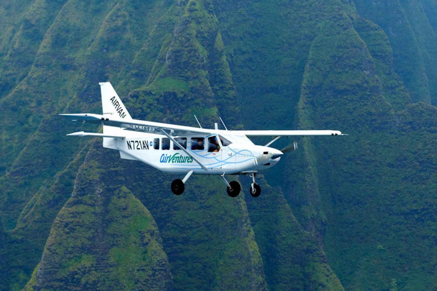 Kauai: Hele Kauai-luchttour met stoel aan het raam