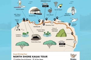 Pacchetto tour di Kauai: Viaggio in auto con GPS