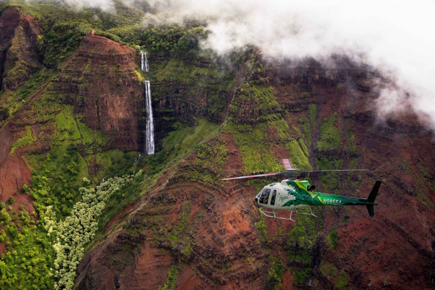 Kauai: Waimea Canyon, Jurassic Falls, & More Helicopter Tour