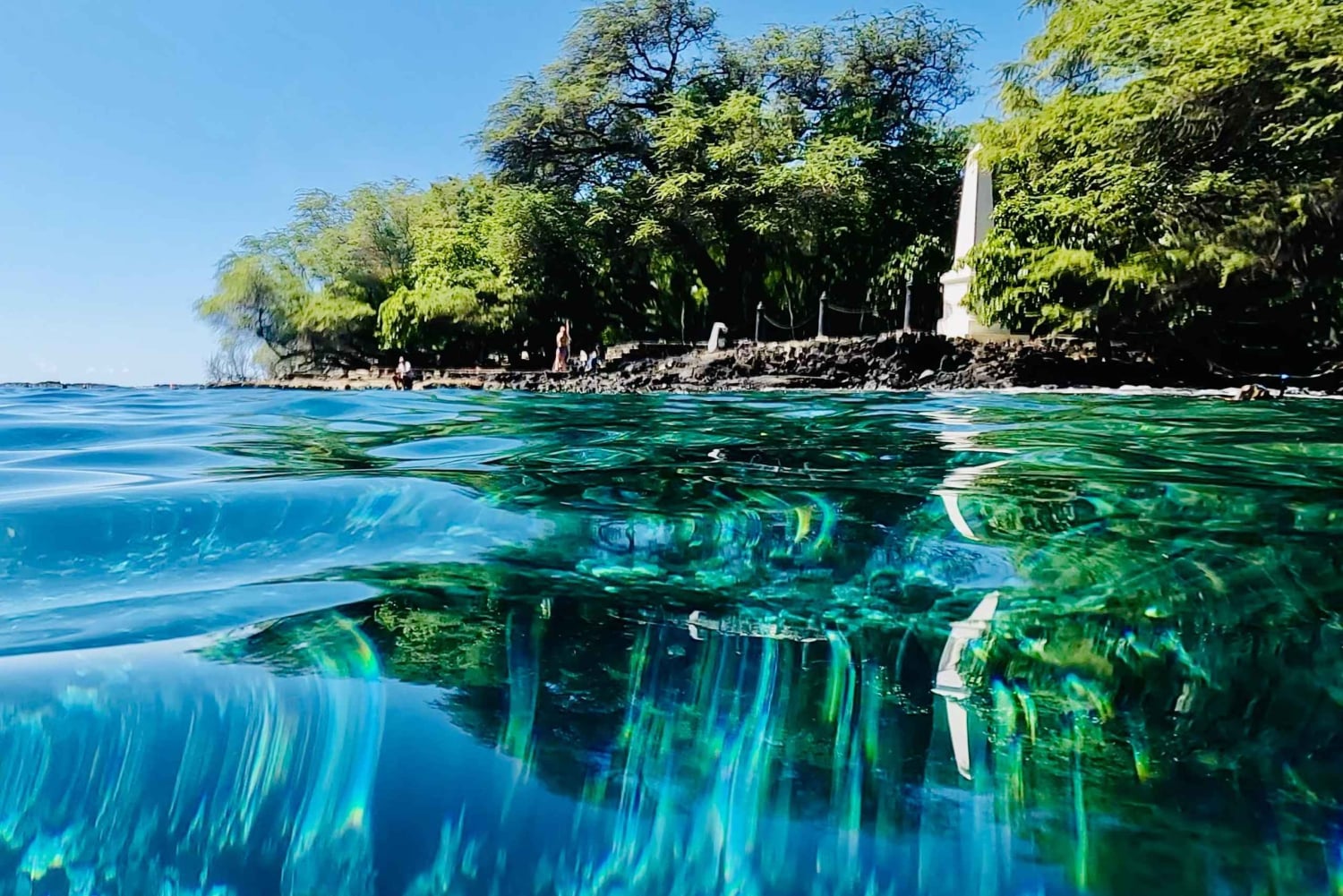 Kealakekua Bay Delfinbeobachtung, Schnorchelboot-Tour, BBQ