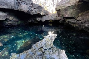 Randonnée sur la côte de Kīholo et baignade dans l'eau bleue avec des autochtones hawaïens