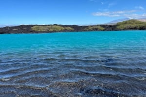 Randonnée sur la côte de Kīholo et baignade dans l'eau bleue avec des autochtones hawaïens