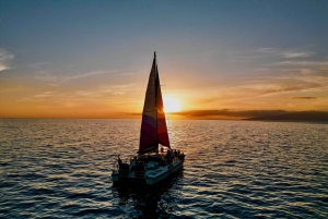 Impreza na łodzi Maui + DJ NA ŻYWO + nurkowanie o zachodzie słońca