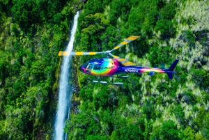 火山と滝での贅沢なピクニック：プライベートヘリコプター