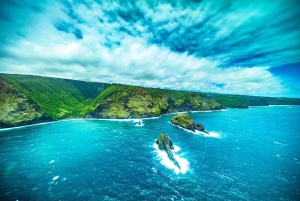 火山と滝での贅沢なピクニック：プライベートヘリコプター