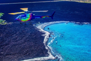 火山と滝での贅沢なピクニック：プライベートヘリコプター