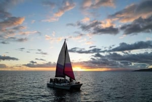 Maalaea havn: Sejl ved solnedgang på en charmerende hawaiiansk katamaran