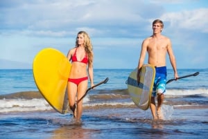 Maui: 2-godzinna lekcja surfowania na desce z wiosłem na stojąco