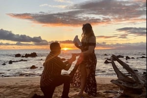 Maui: Deska wędlin i zachód słońca na Hidden Beach ze zdjęciami