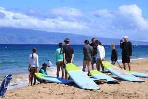 Maui: Grupplektion i surfing