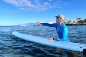 Групповой урок серфинга на Мауи Лахайна