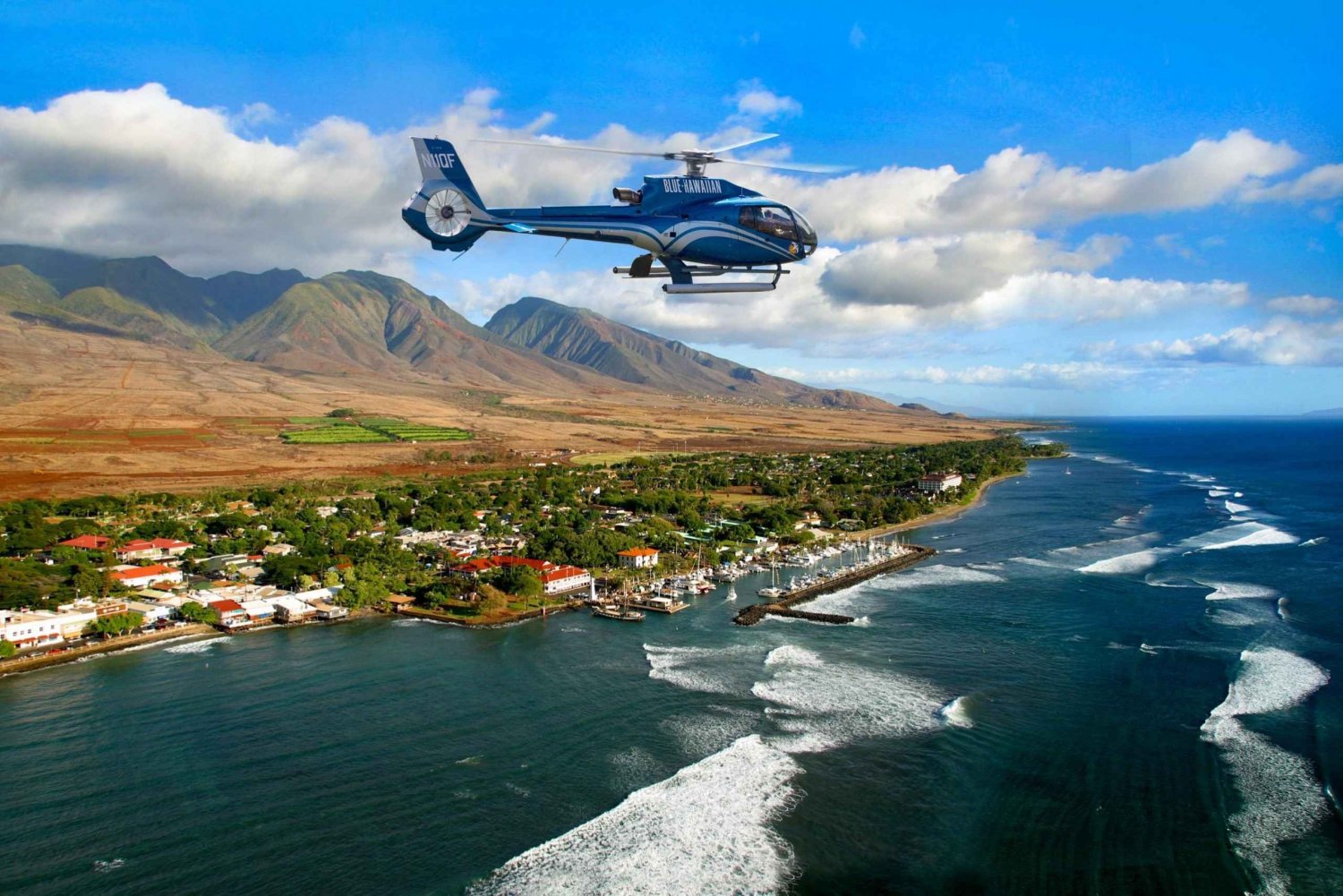 Maui: Helikoptertur med fossefall på Vest-Maui og Molokai