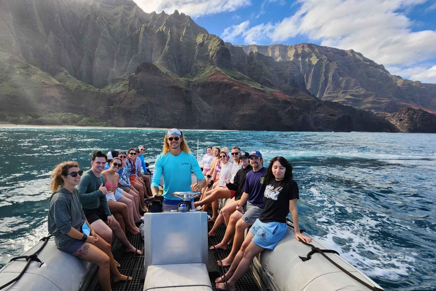 Nā Pali Coast Zodiac Raft Expeditie in zeegrotten op Kauai