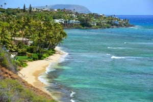 Oahu: excursão circular guiada de 16 pontos com mergulho com snorkel e Dole