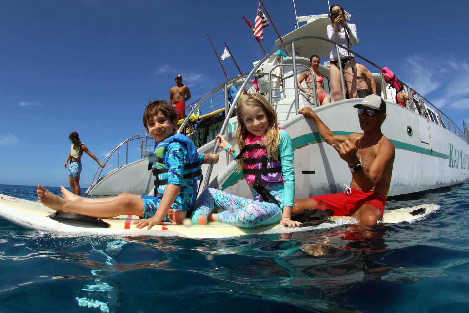 Oahu: 3 zipline-laskua ja all inclusive -delfiinien katselu- ja snorkkeliristeily