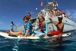 Oahu: 3 zipline-laskua ja all inclusive -delfiinien katselu- ja snorkkeliristeily