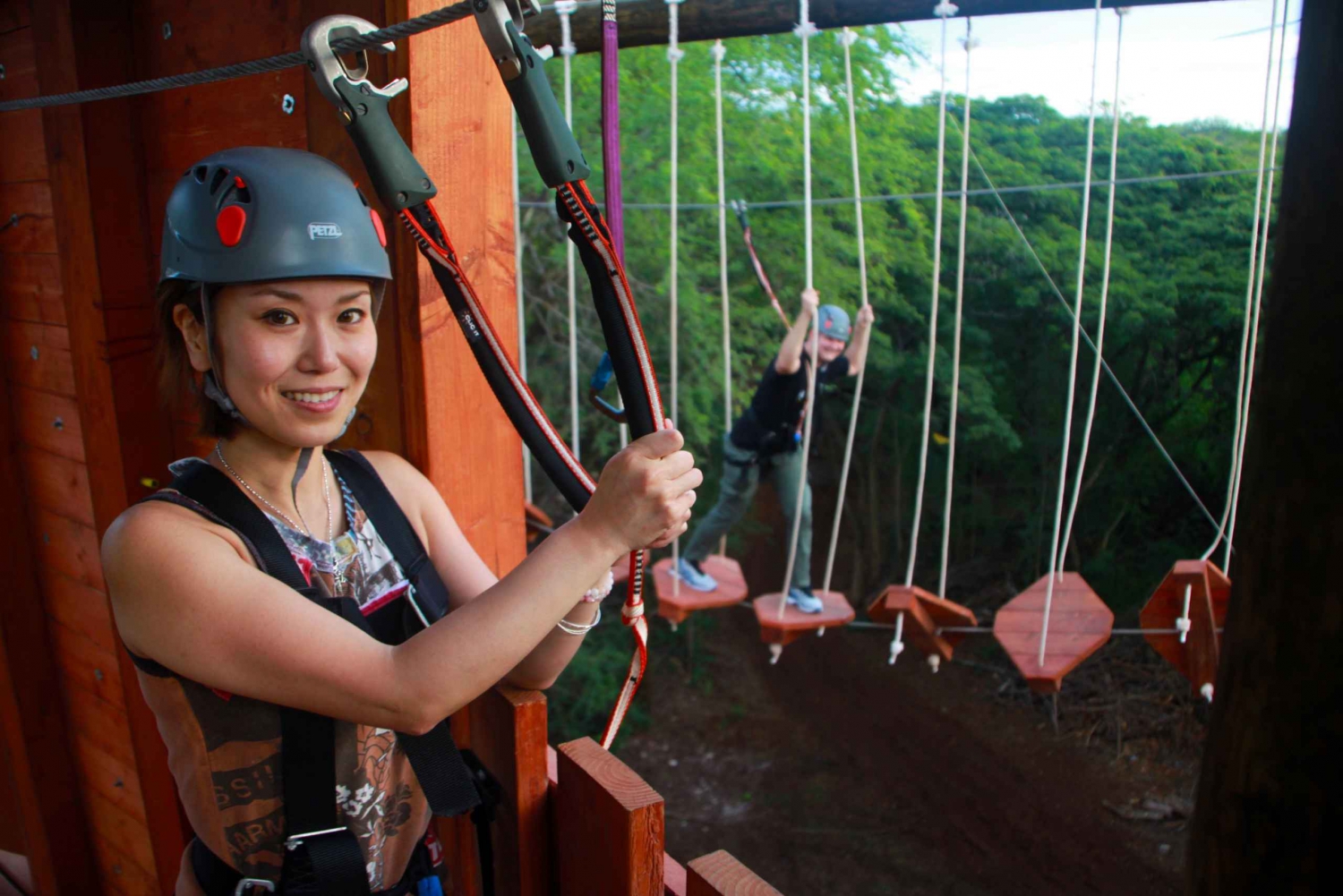 Oahu: Aerial Adventure, Climbing, & Freefall Experience