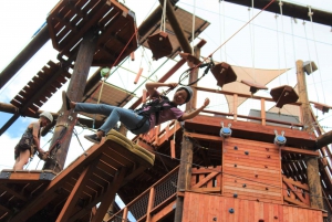 Oahu: Aerial Adventure, Climbing, & Freefall Experience