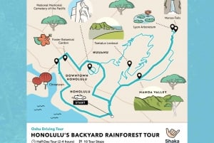 Oahu bundel: 6 In-App audiotours voor rijden en wandelen