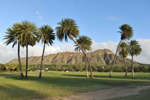 Oahu : Diamond Head : lever de soleil et parachute ascensionnel
