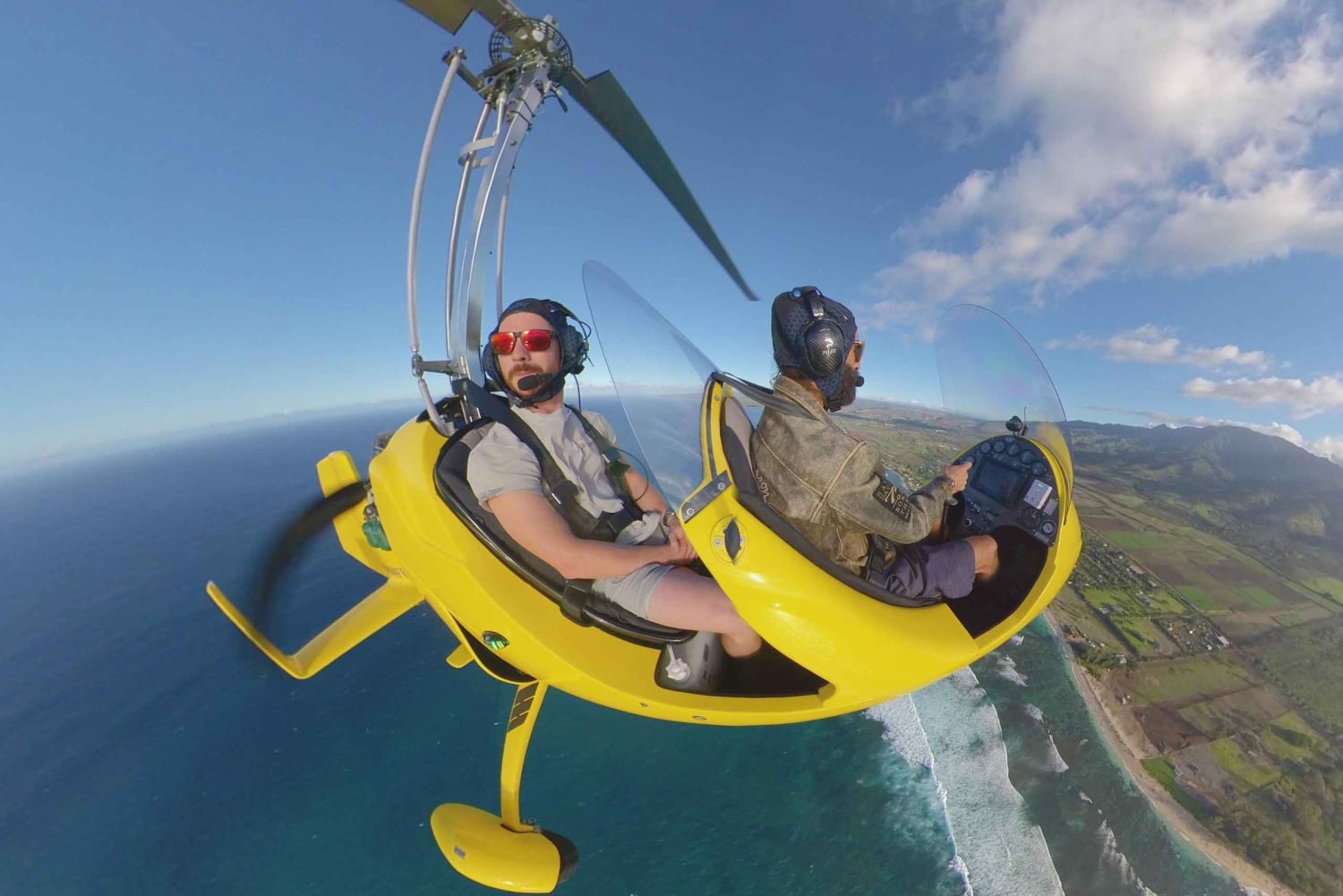 Oahu: Tragschrauberflug über die Nordküste von Oahu Hawaii