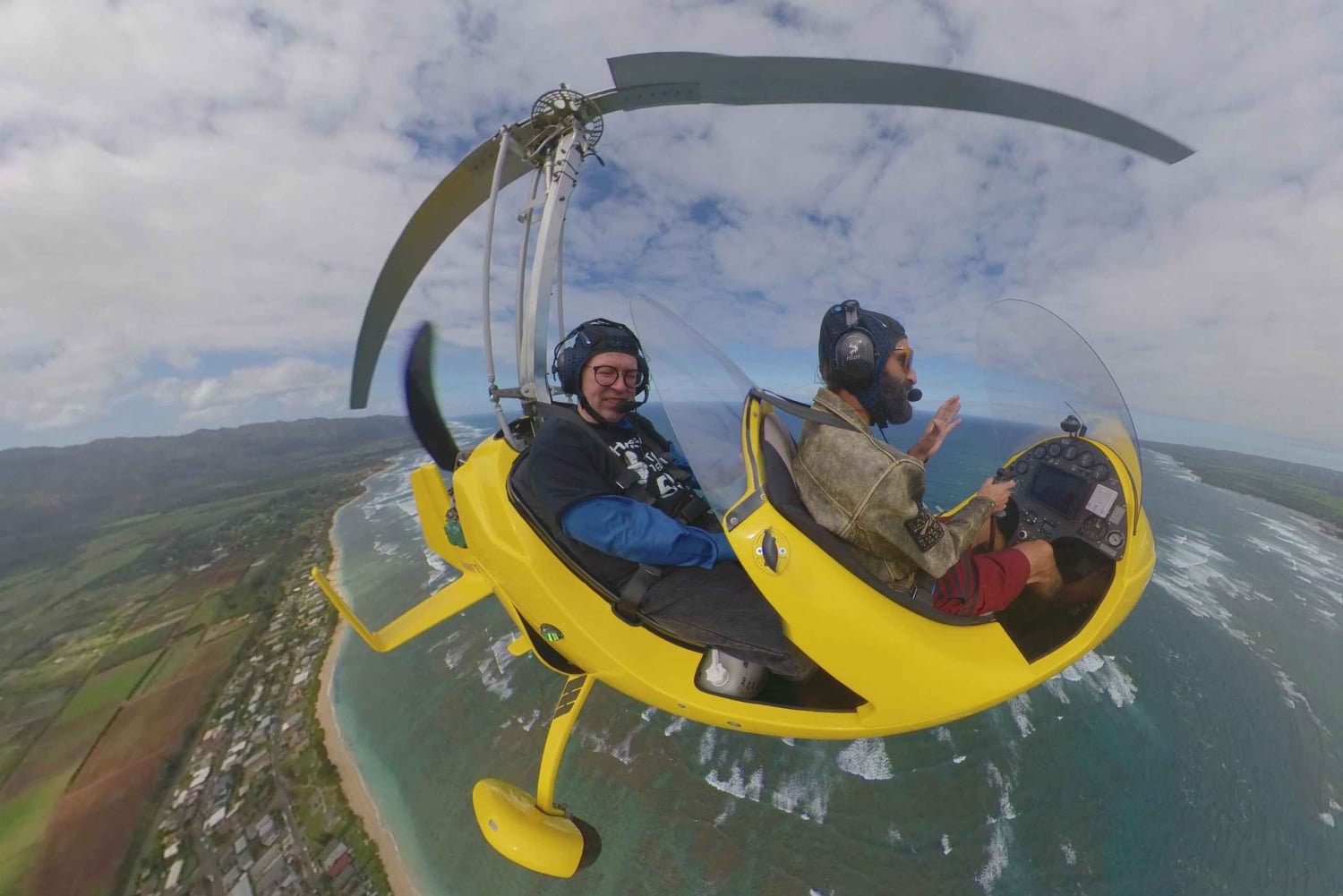 Oahu: Tragschrauberflug über die Nordküste von Oahu Hawaii