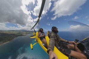 Oahu: lot wiatrakowcem nad północnym brzegiem Oahu na Hawajach