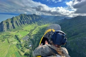 Oahu : Vol en gyroplane au-dessus de la côte nord d'Oahu (Hawaii)