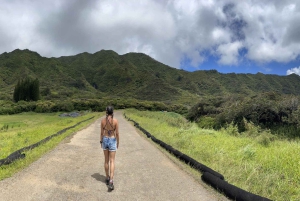 オアフ島：ハワイの滝ハイキング＆ビーチツアー